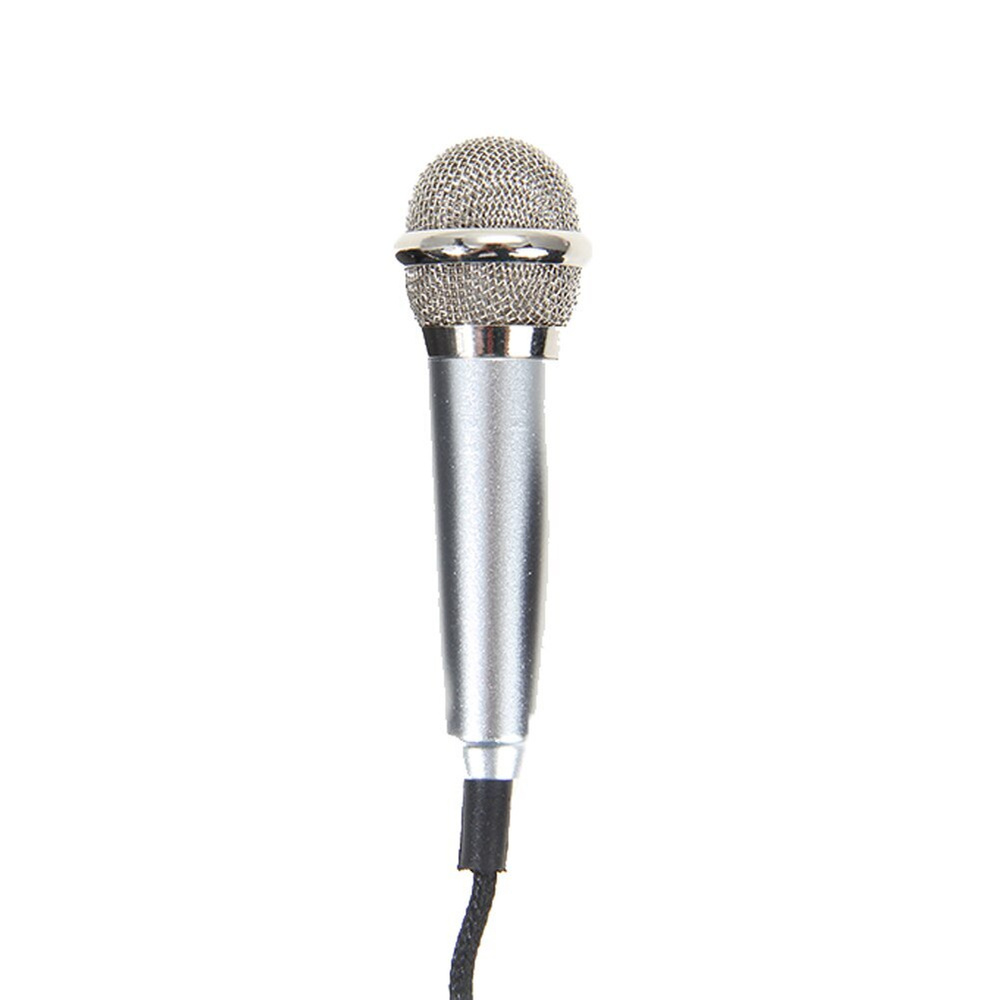 Микрофон для мобильного устройства проводной, серебристый, размер "мини"  #1