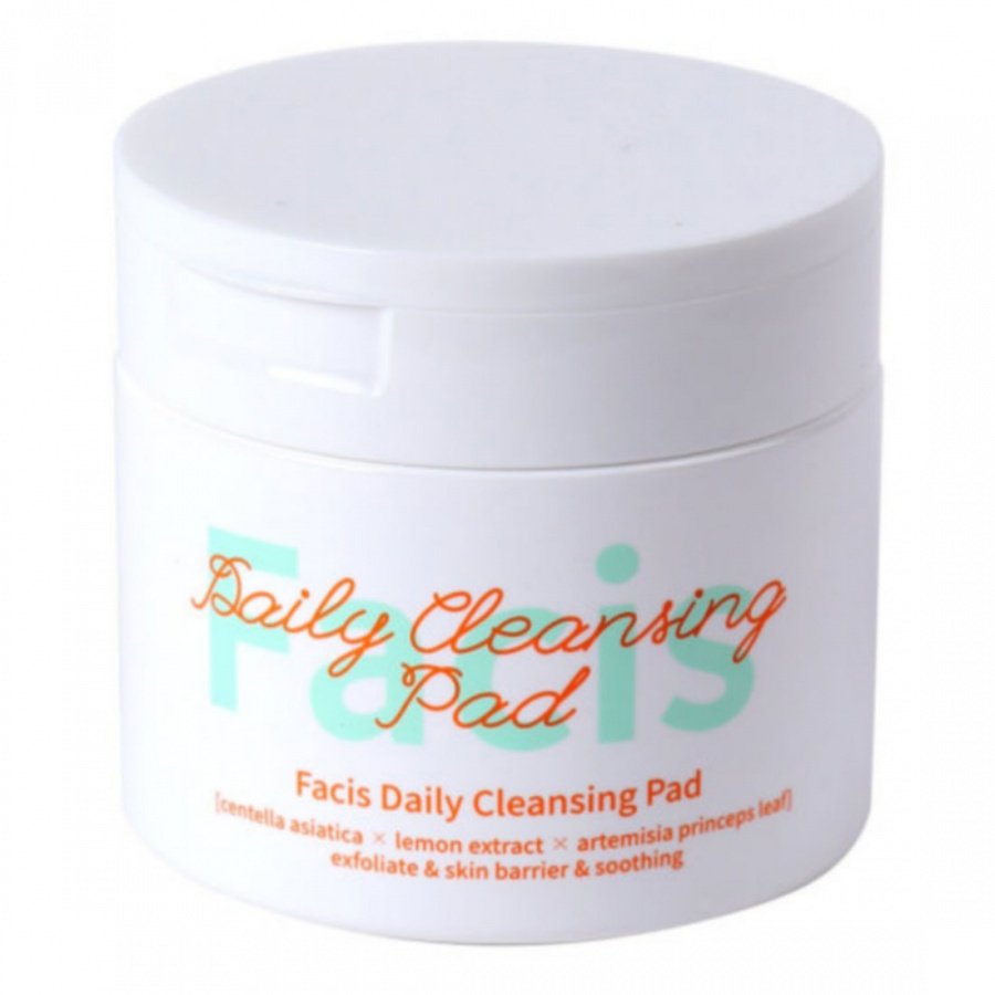 Jigott Пэды для лица с экстрактом лимона и центеллы, Facis Daily Cleansing Pad 180 мл  #1