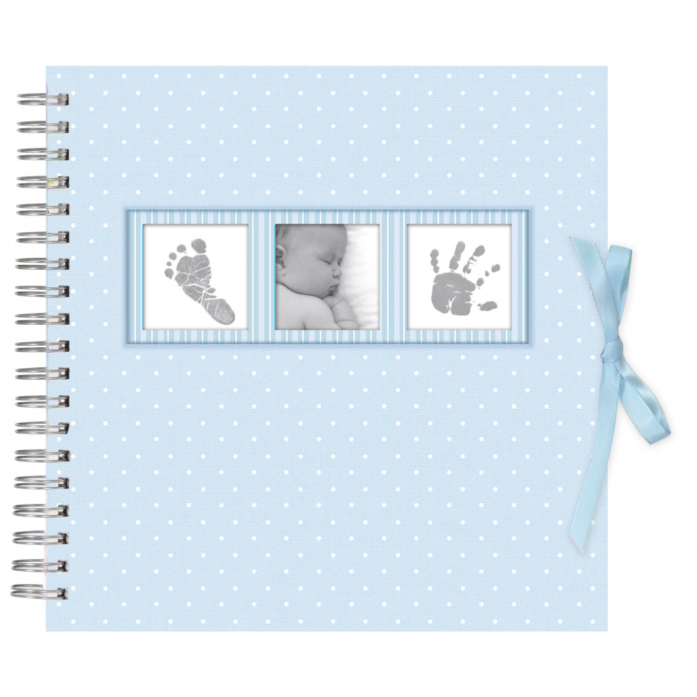 Innova Фотоальбом "Baby Polka Dot Blue Scrapbook / Альбом для фотографий / Фотоальбом для малыша / Фотоальбом #1