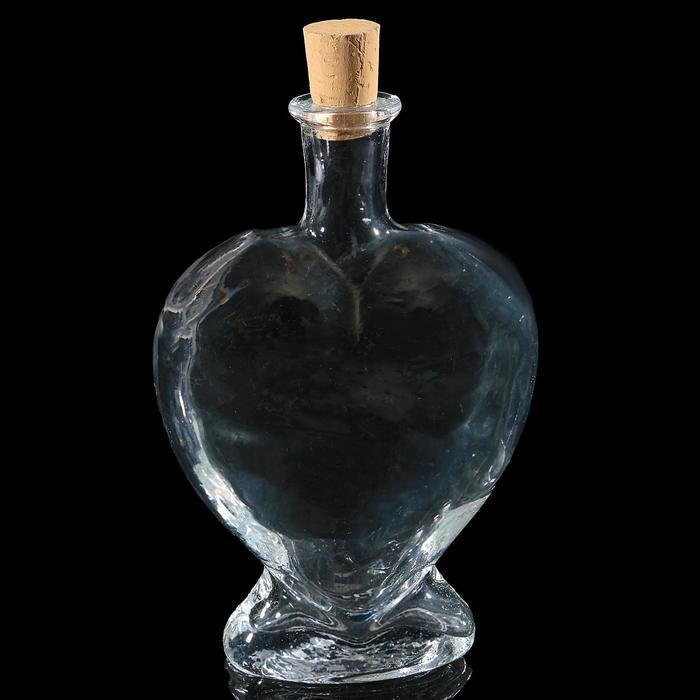Ваза-бутылка декоративная "Сердце" #1