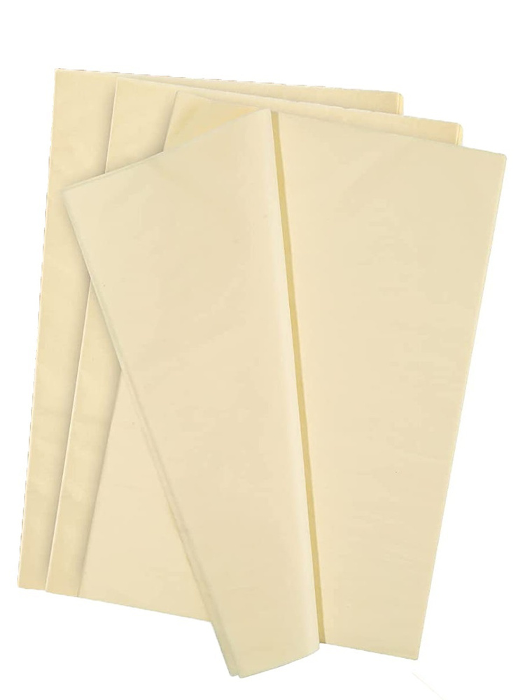 Бумага упаковочная тишью ванильная, 50*65 см ( 20 листов). #1