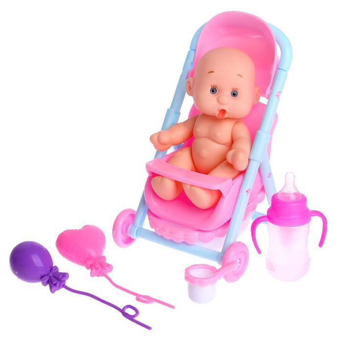 Пупс "Малыш" в коляске, с ванной и аксессуарами #1