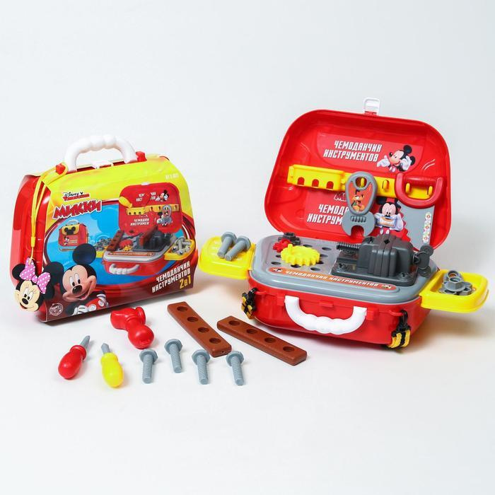 Disney Набор строителя "чемоданчик" в сумке с инструментами игровой, Микки Маус  #1