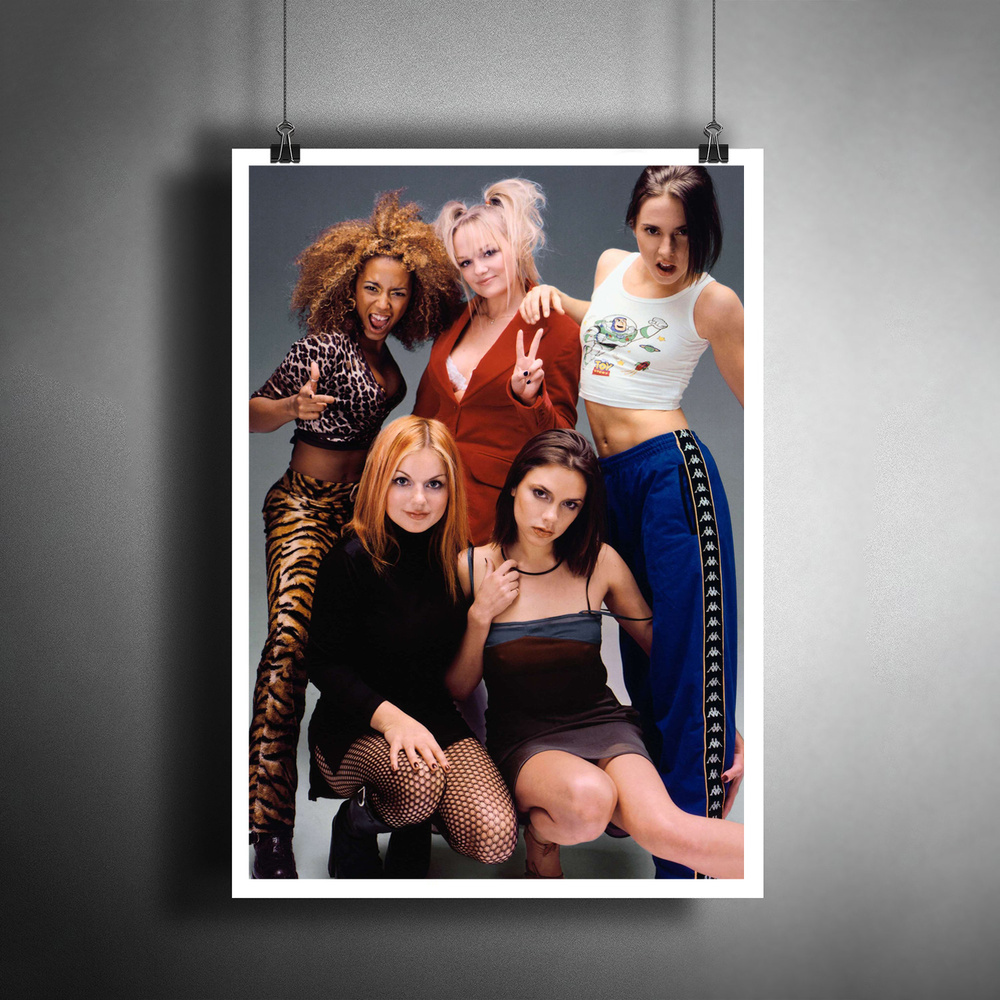 Постер плакат для интерьера "Музыка: Британская женская поп-группа Spice Girls (Спайс Гёрлз)"/ Декор #1