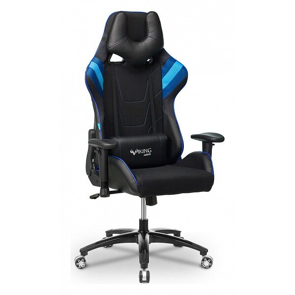 ZOMBIE Игровое компьютерное кресло, Экокожа, Ткань, синяя,черная  #1