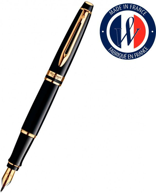 Ручка перьев. Waterman Expert 3 (CWS0951640) Black Laque GT F сталь подар.кор.  #1