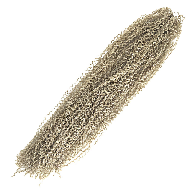 Канекалон Зизи, косички гофре, волосы для наращивания, афрокудри, 120 см цвет серый блонд  #1