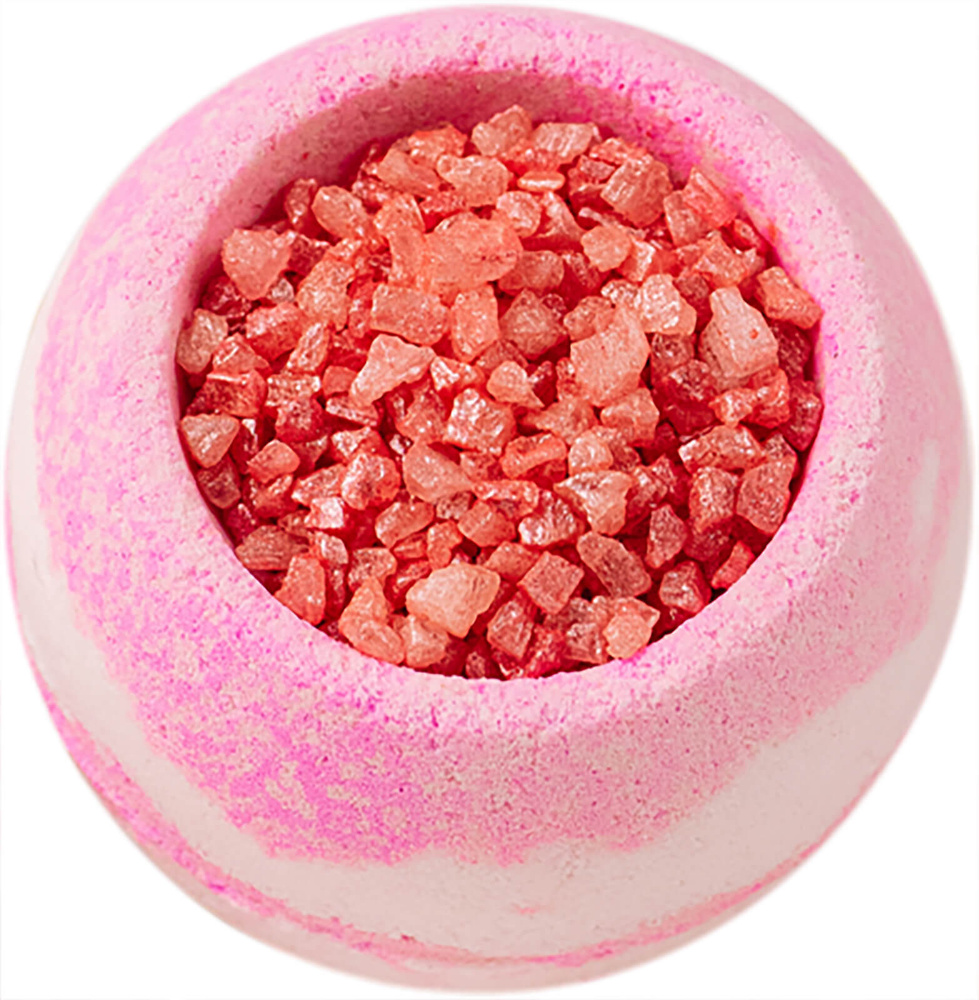 Bomb Master - Бомбочка шиммер для ванн - бурлящий шар с морской солью и шиммером, розовый, гейзер-шарик #1
