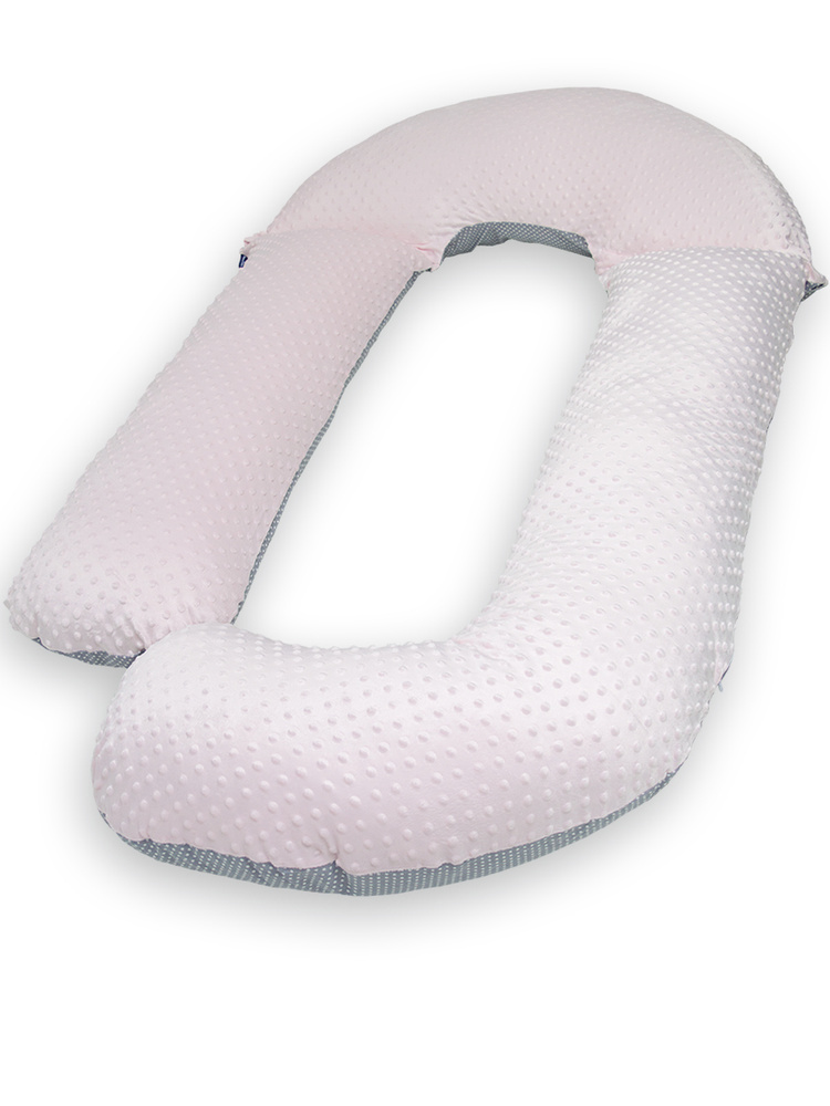 Подушка для беременных Premium Mama модель Perfection Minky Pink форма G+наволочка+сумка переноска  #1