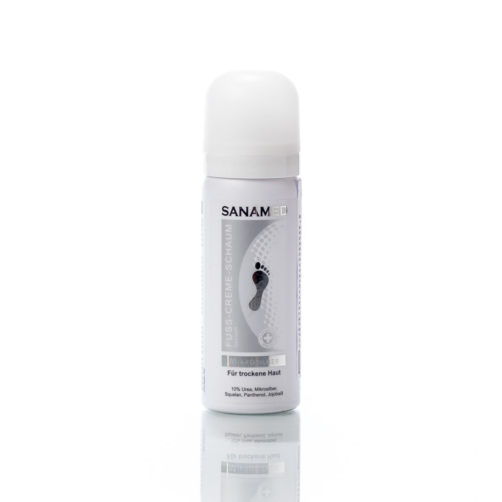 SANAMED Microsilber, Микросеребро крем-пена для очень сухой кожи ног, 50 мл  #1