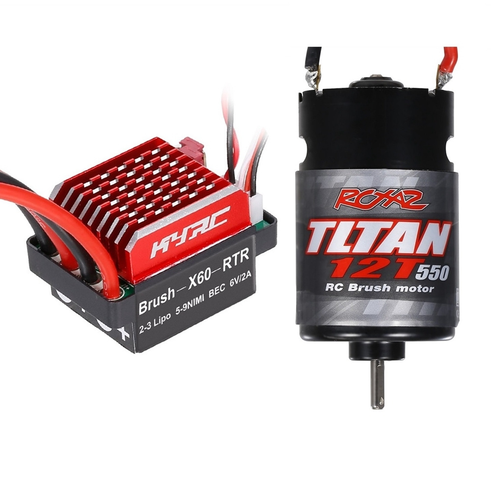 550-литровый мотор 12T с 60A ESC для 1/10 RC SCX10 Traxxas TRX4,1 #1