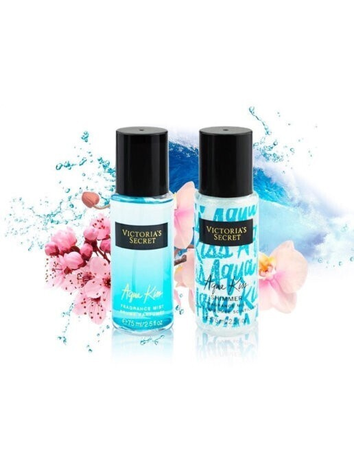 Victoria secret  Подарочный набор  Aqua Kiss 2in1 - 75ml #1