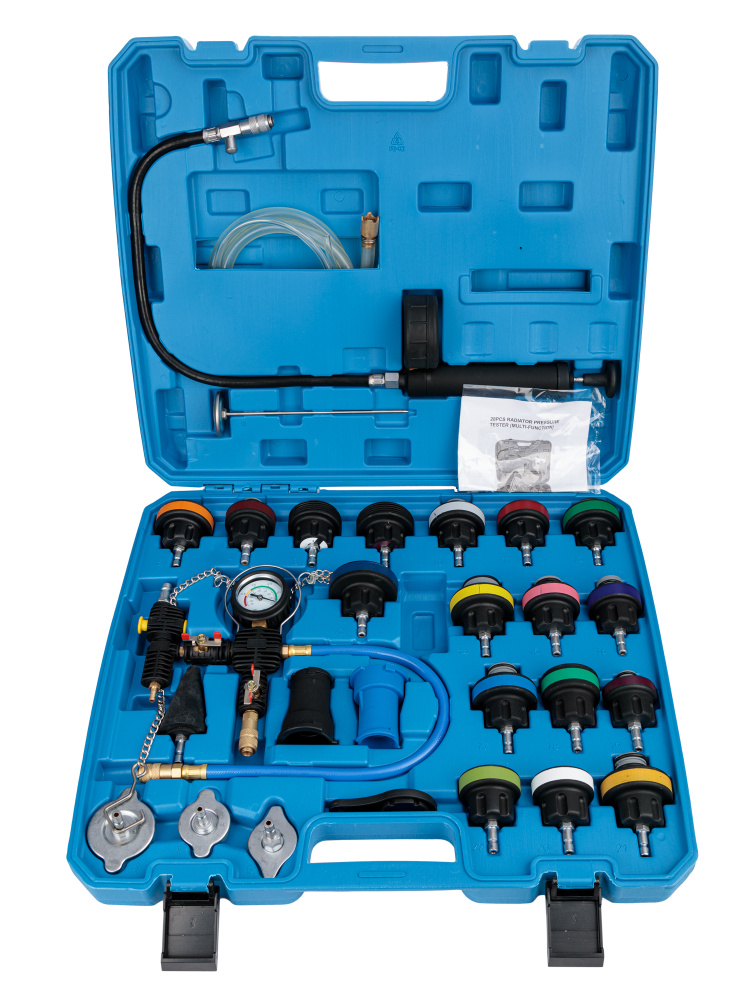VR50508 Набор для опрессовки и заправки системы охлаждения 28 предметов ...