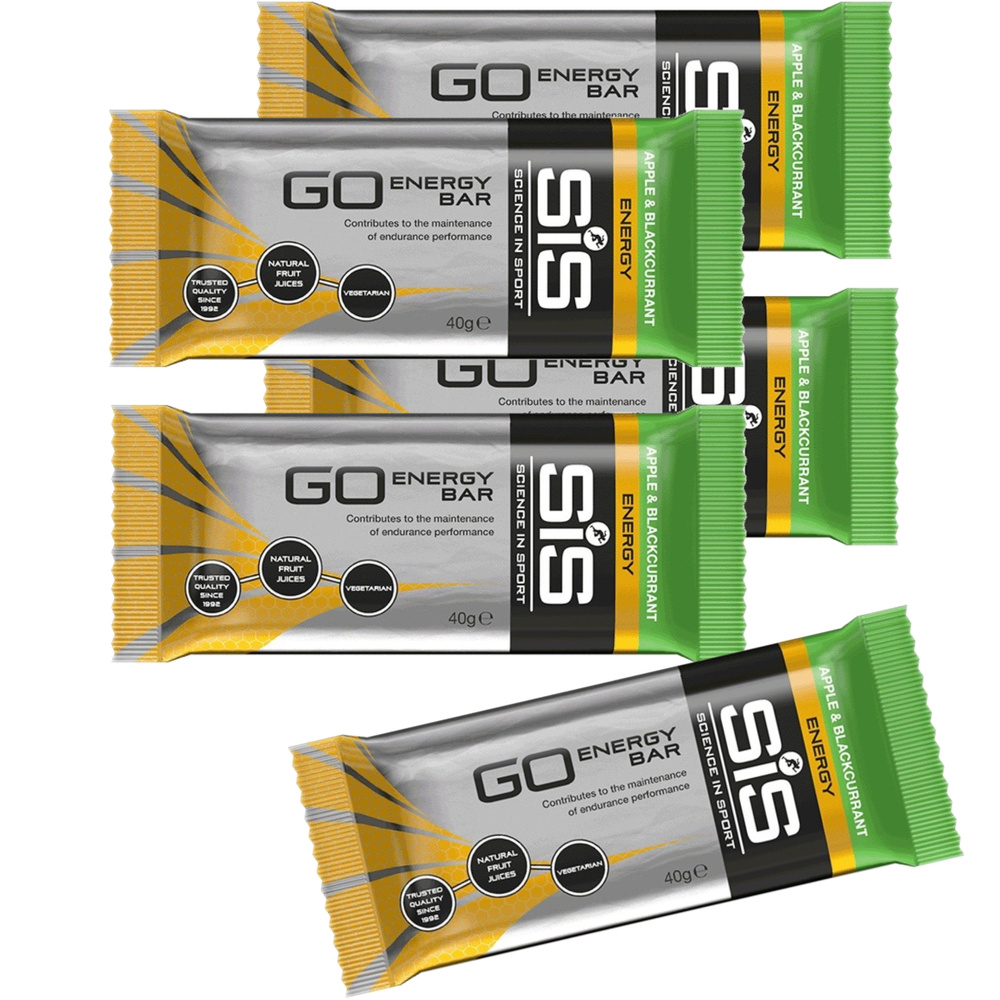 Энергетические батончики SCIENCE IN SPORT (SiS) GO Energy Bar 40 г x 5 батончиков, Яблоко-Черная смородина #1