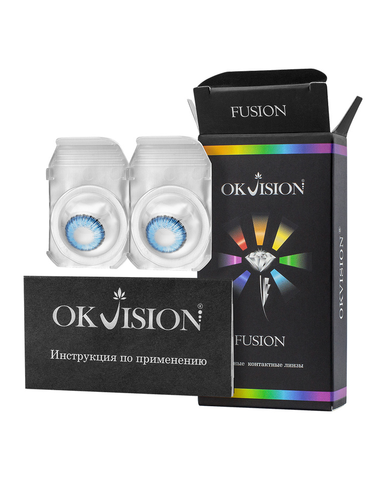 OKVision Цветные контактные линзы, -1.00, 8.6, 3 месяца  #1