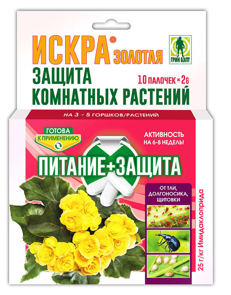 Удобрение-палочки Грин Бэлт Искра Золотая, 10 шт - купить с доставкой ...