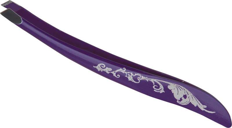 Dewal Beauty пинцет косметический цветной, 9 см, металл, цвет фиолетовый (TW-07)  #1