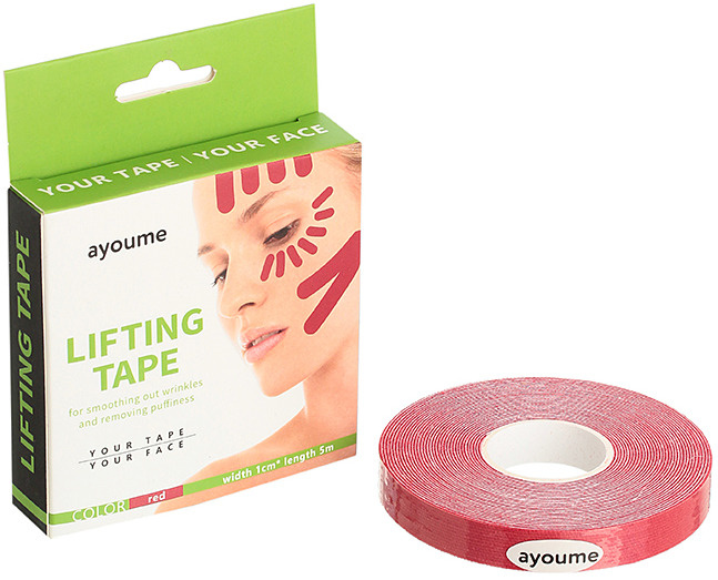 AYOUME Кинезиотейп Kinesiology Tape 1 1см, красный #1