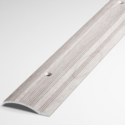 Порог напольный разноуровневый 40x10 мм, длина 2,7 м, профиль-порожек алюминиевый Лука ПР 02, декор ясень #1