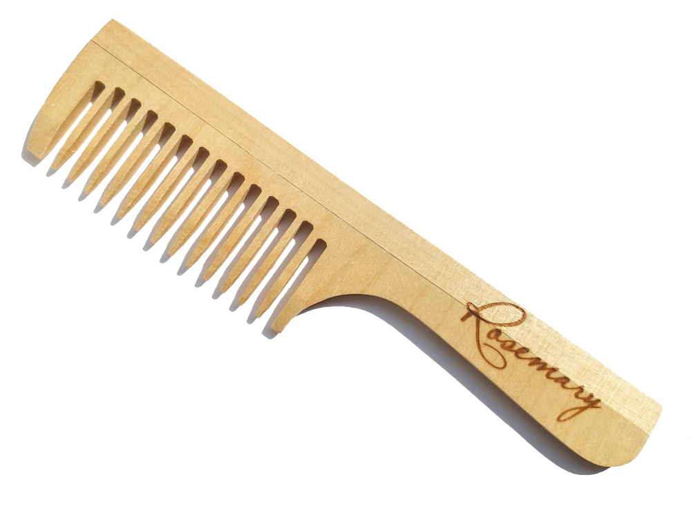 Rosemary Деревянный гребень для волос, береза, длина 195 мм, 13 зубьев  #1
