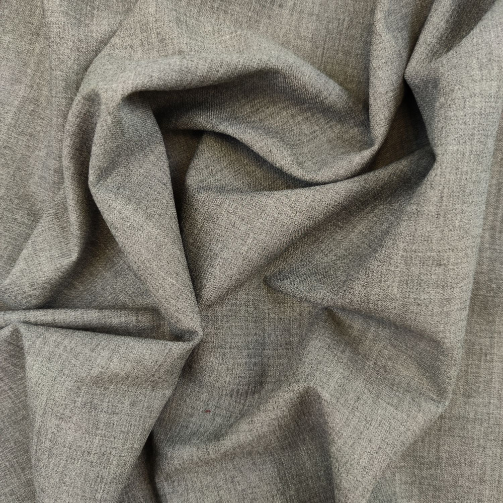 Ткань костюмная поливискоза (серый) 63% полиэстер,33% вискоза,4% эластан , 50 см * 139 см, италия  #1