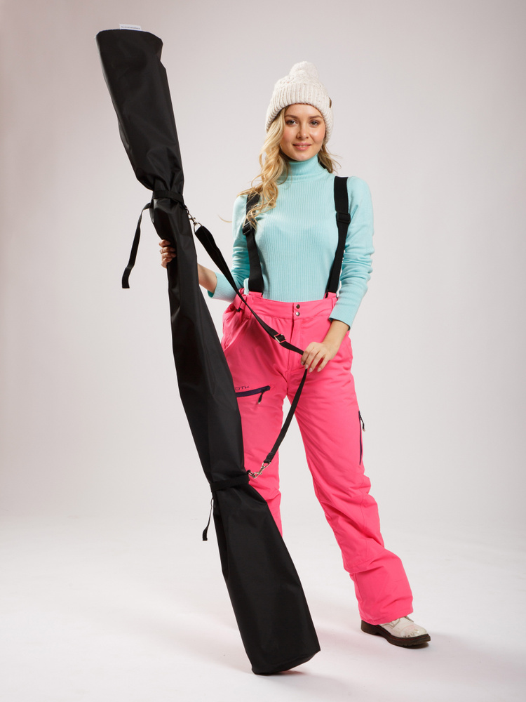 Чехол для беговых лыж Case For Scooter на 1-2 пары, лыжный чехол, лыжная сумка, черный, 175 см  #1