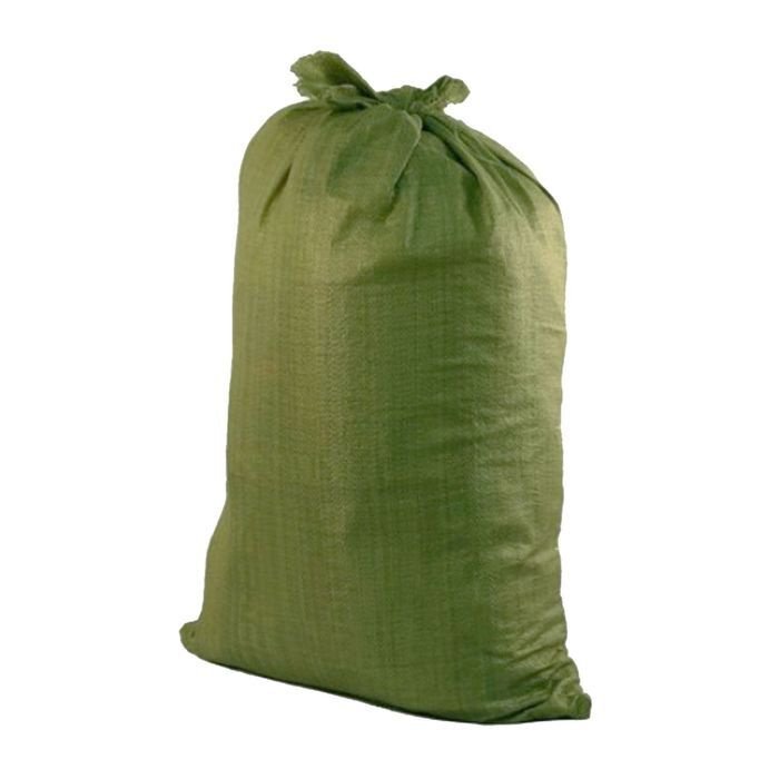 Мешок полипропиленовый 90 х 130 см, для строительного мусора, зеленый, 70 кг (10 шт)  #1