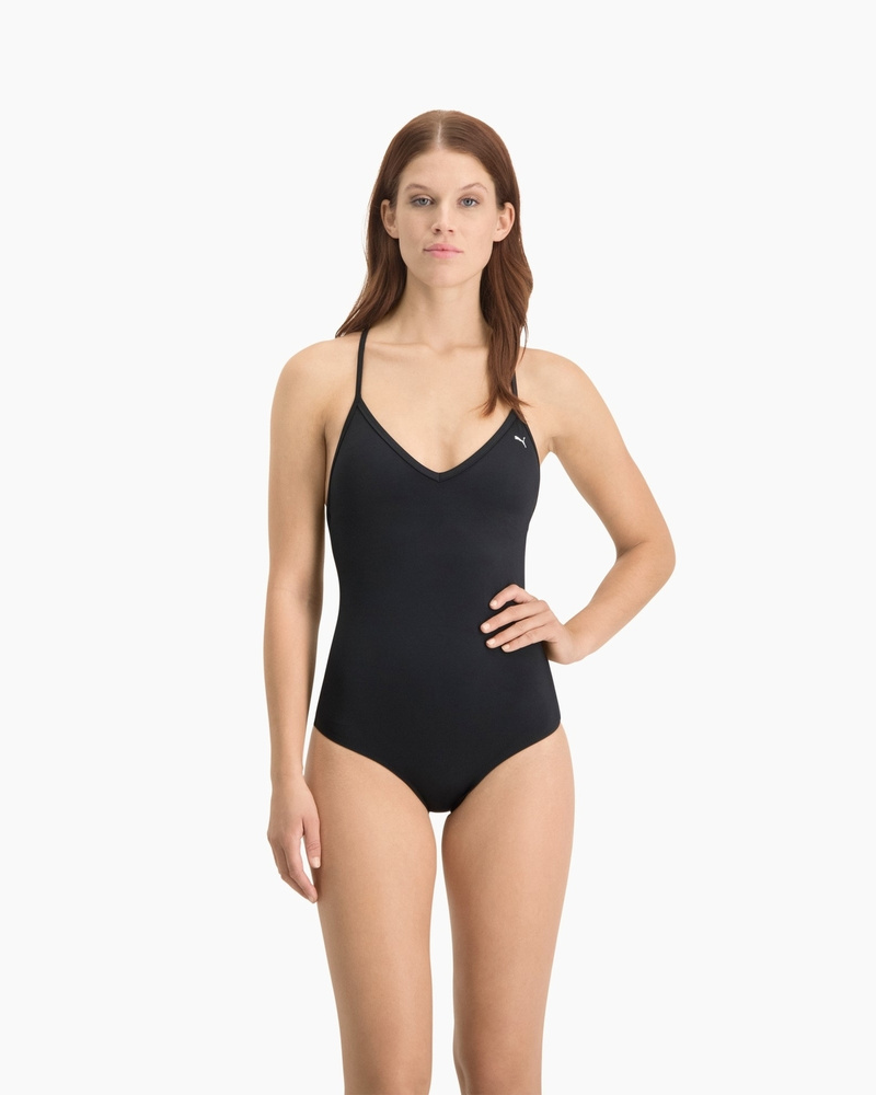 Купальник слитный PUMA PUMA SWIM WOMEN V-NECK CROSS #1