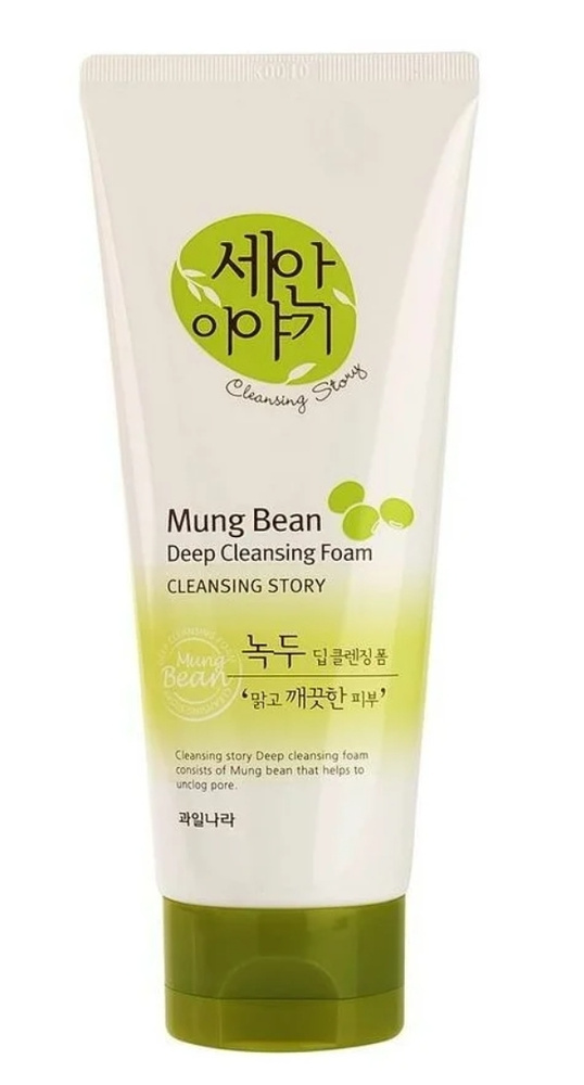 Welcos, kwailnara Пенка cleansing story foam cleansing (mung beans) #1