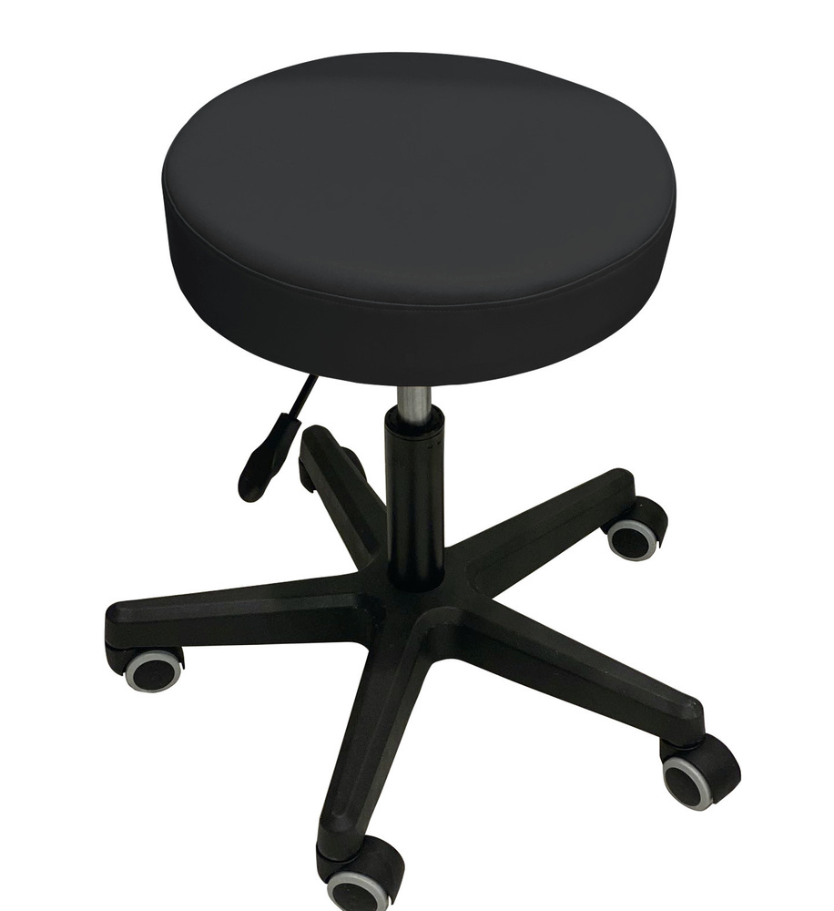 Your Stol Черный стул для косметолога, лешмейкера, массажиста, бровиста с регулировкой высоты  #1