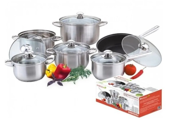 Набор посуды для приготовления Kelli KL-4101, 12 предметов #1