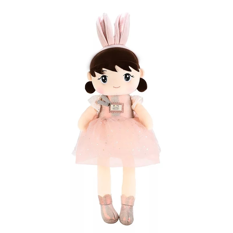 Мягкая игрушка кукла Принцесса "Зайчик" 80 см Розовый #1