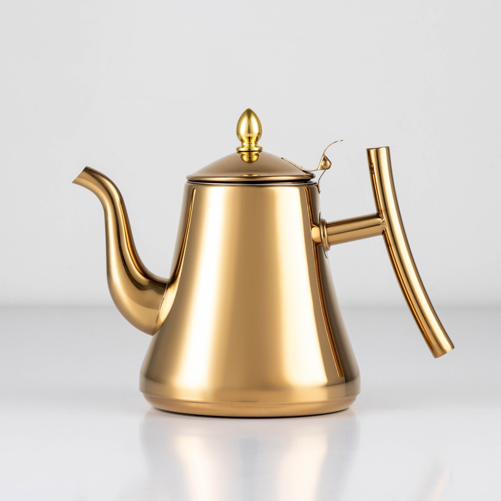 Чайник заварочный с ситом "Кеннет", 1,5 л, цвет золотистый  #1