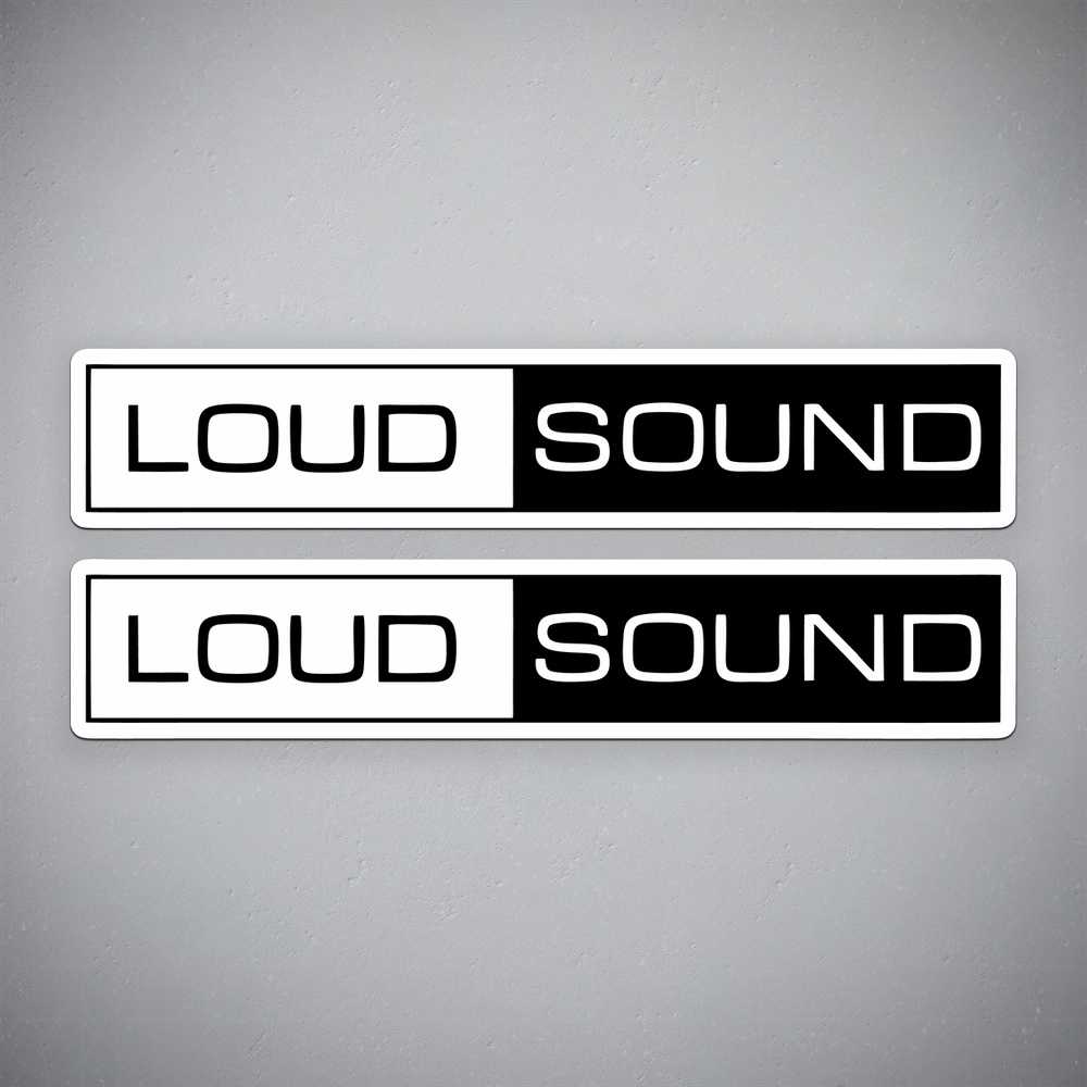 Наклейка на авто "LOUD SOUND" размер 24x4 см #1