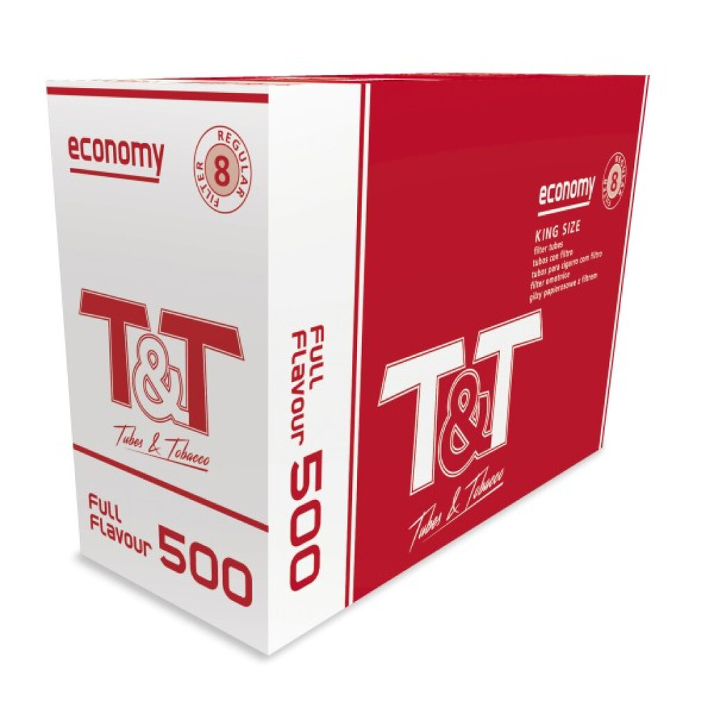 Гильзы с фильтром T&T Economy Full Flavour Regular filter 8,1/15мм (500 шт.) #1