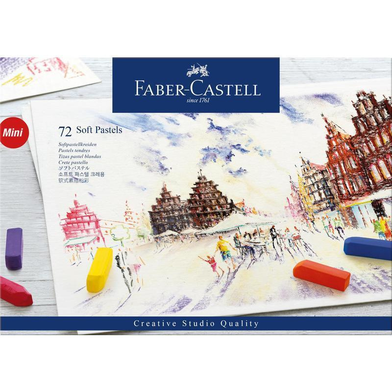 Пастель сухая 72 цвета Faber-Castell Creative studio, квадратное сечение, 1/2 стандартной длины (128272) #1