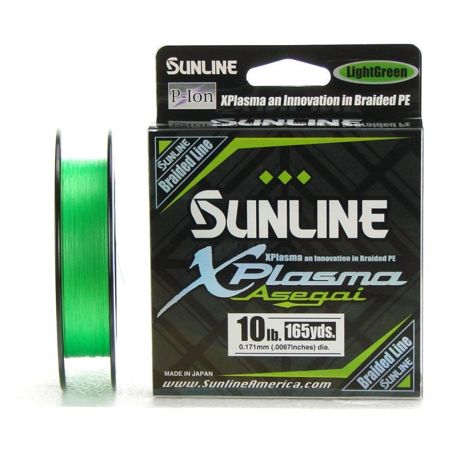 Плетеный шнур Sunline XPlasma Asegai 150m (LG) 10LB, 1PE, 4.5kg, Light Green #1