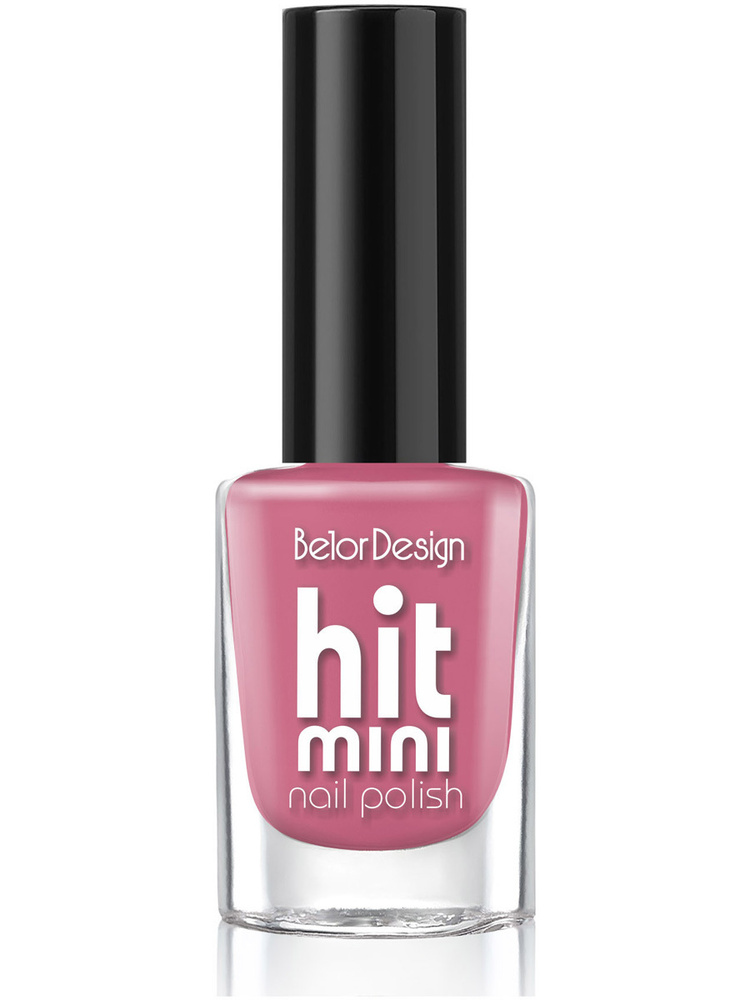 BELOR DESIGN Лак для ногтей Mini HIT тон 006 розовый лепесток 6мл #1