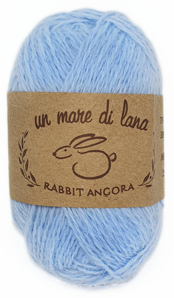 Пряжа Rabbit Angora Wool Sea (060), 25г, 160м, 70% пух кролика, 30% нейлон (2 шт.)  #1