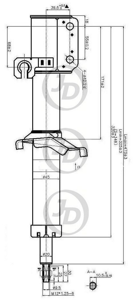 JD Амортизатор подвески, арт. JAS0232 #1