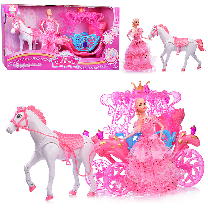 Карета для кукол 810A с лошадью и куклой, в коробке / 358500 #1