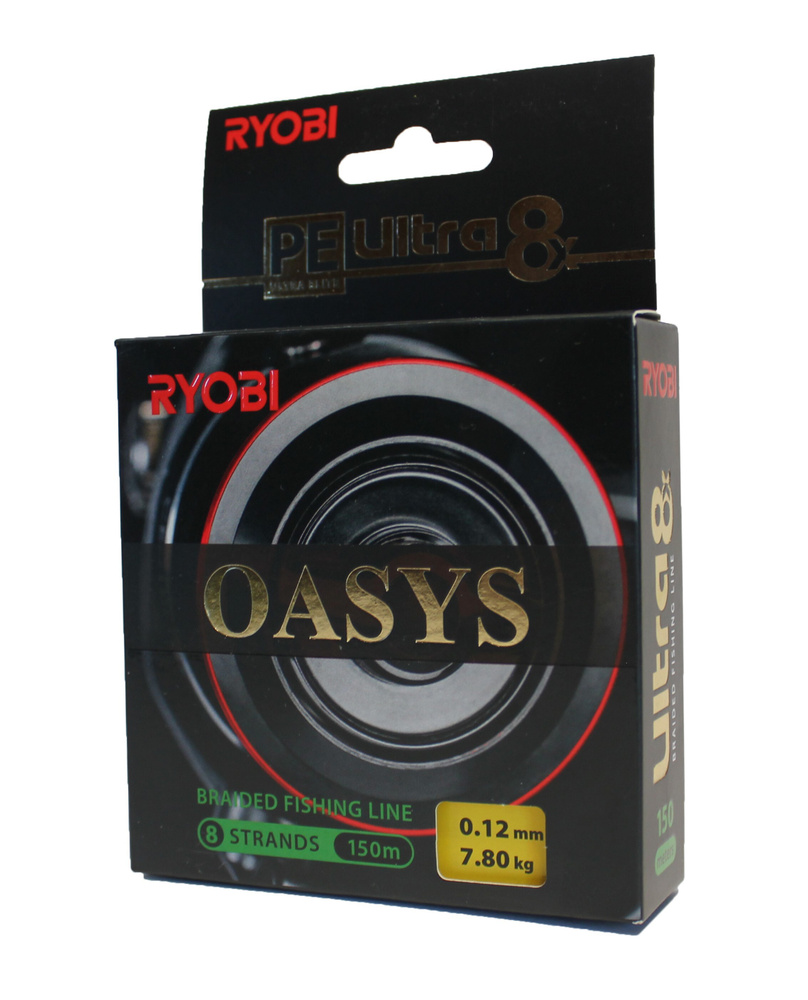 Плетеный шнур RYOBI OASYS Yellow 0,12mm 150m test - 7.8 кг #1