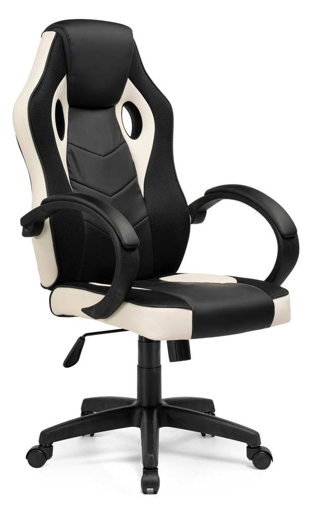 Кресло компьютерное Kard black / сream игровое кресло #1
