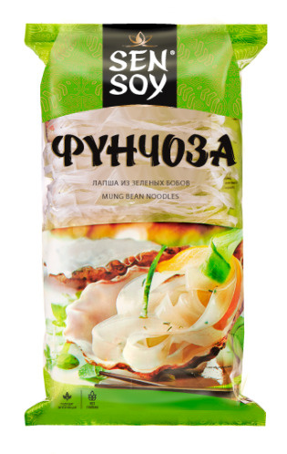 Лапша фунчоза Sen Soy из зеленых бобов, 180 г * 3 шт. #1