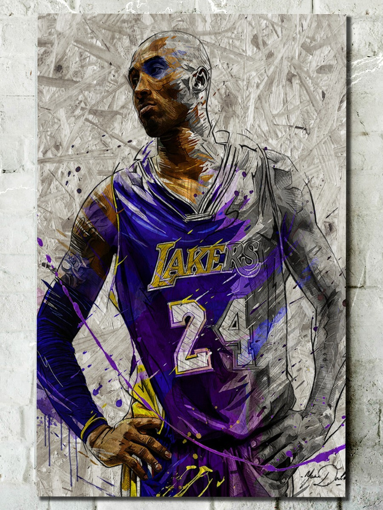Картина интерьерная на рельефной доске Спорт Баскетбол (Коби Брайант) -  7882 В - купить по низкой цене в интернет-магазине OZON (539381559)