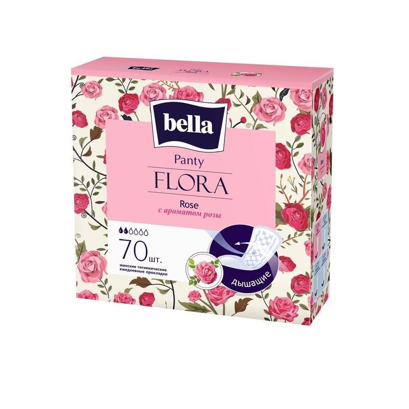 Прокладки ежедневные Bella Panty Flora Rose, 70 шт #1