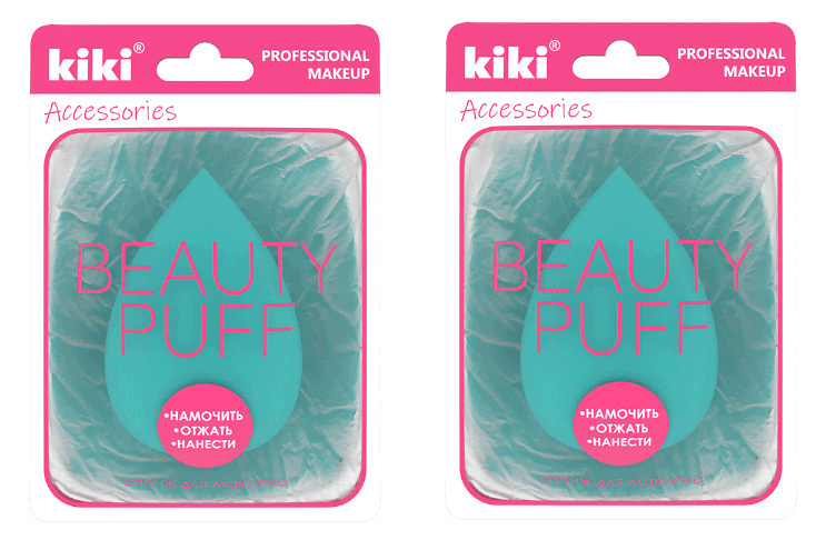 Kiki Спонж для макияжа Beauty Puff (каплеобразный), 2шт. #1