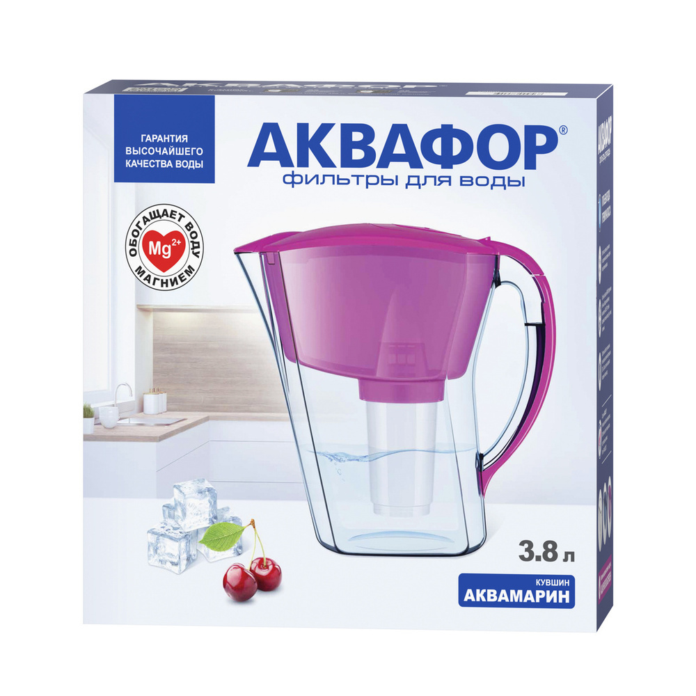 Водоочиститель кувшин Аквафор Аквамарин (цикламен), арт. 211600  #1