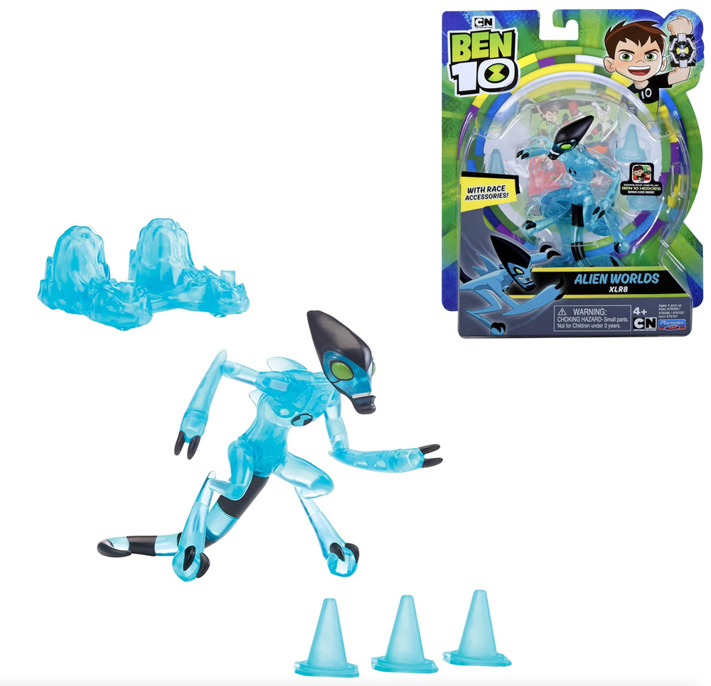 Фигурка Бен 10 Молния Родная планета Ben 10 XLR8 Alien Worlds with Race  Accessories 76161 - купить с доставкой по выгодным ценам в  интернет-магазине OZON (550395195)