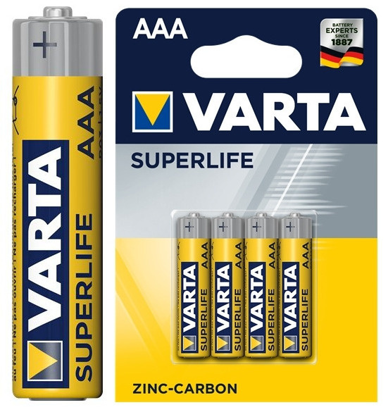 Varta Батарейка AAA, Солевой тип, 1,5 В, 4 шт #1